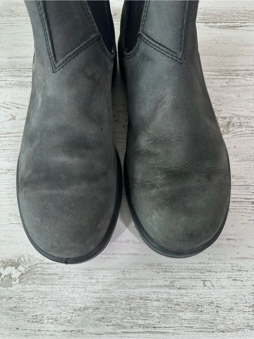 BLUNDSTONE Classic Chelsea Pull On Leather Boots 9 Gray